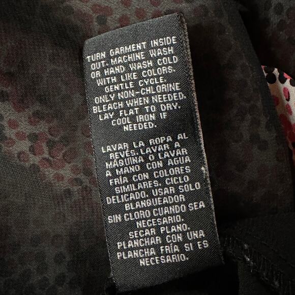 Zac & Rachel X-Large Top Sleeveless Asymmetrical Lined V-Neck Abstract Dots - Picture 9 of 9